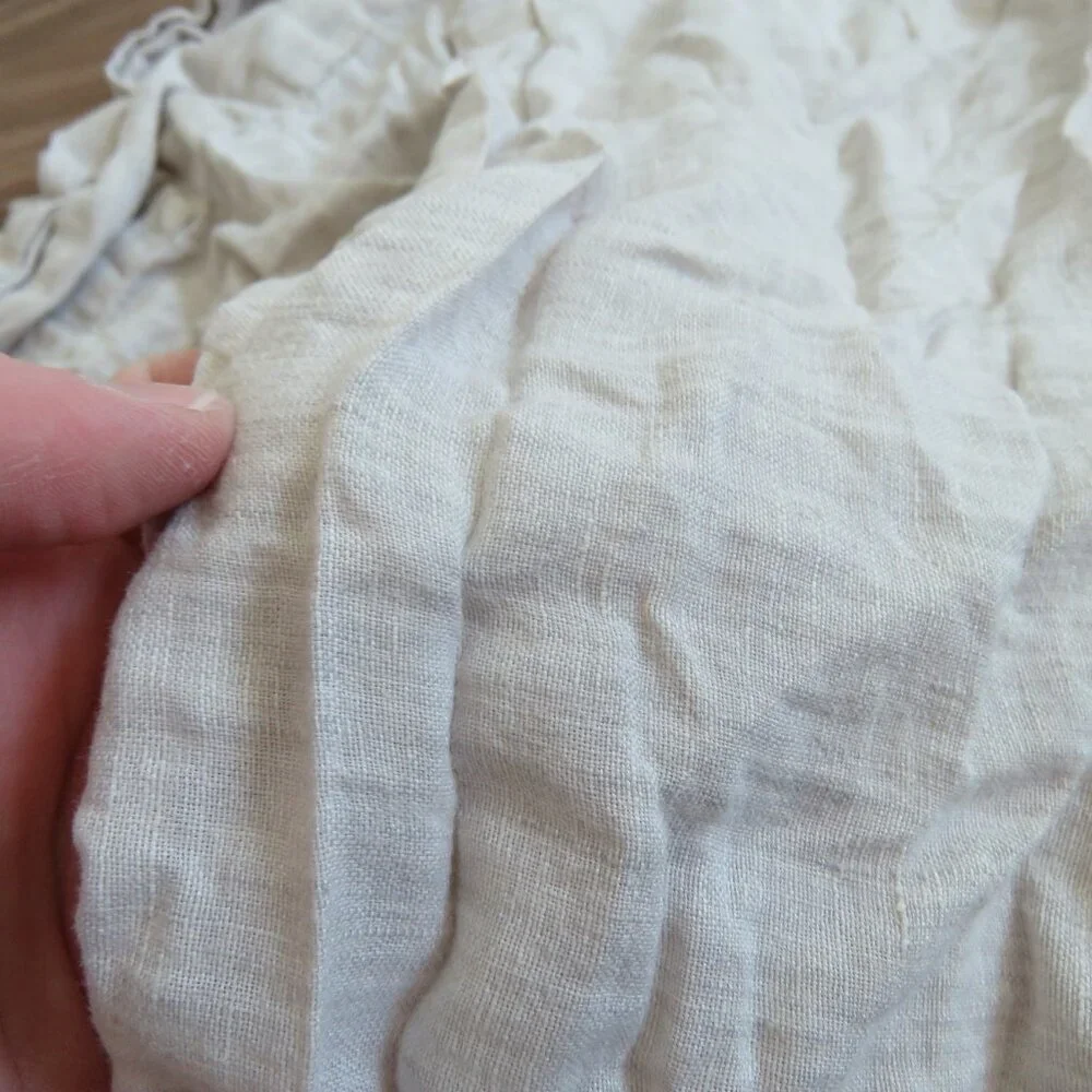 RESTORATION HARDWARE 100% Linen Pillow Sham Neutral Minimalist